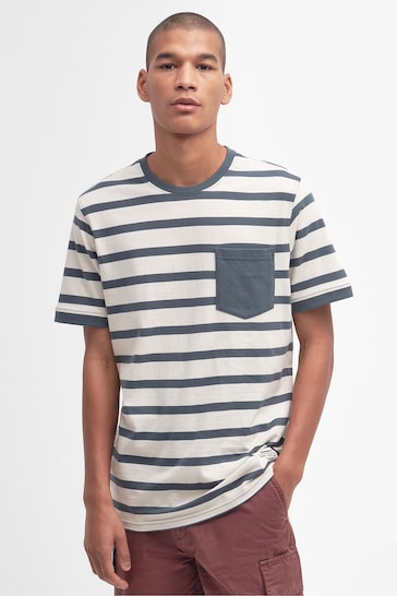 Barbour® Slate Grey Handale Stripe T-Shirt