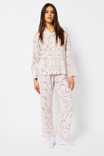 Skinnydip Pink Zodiac Celestial Pyjama Set