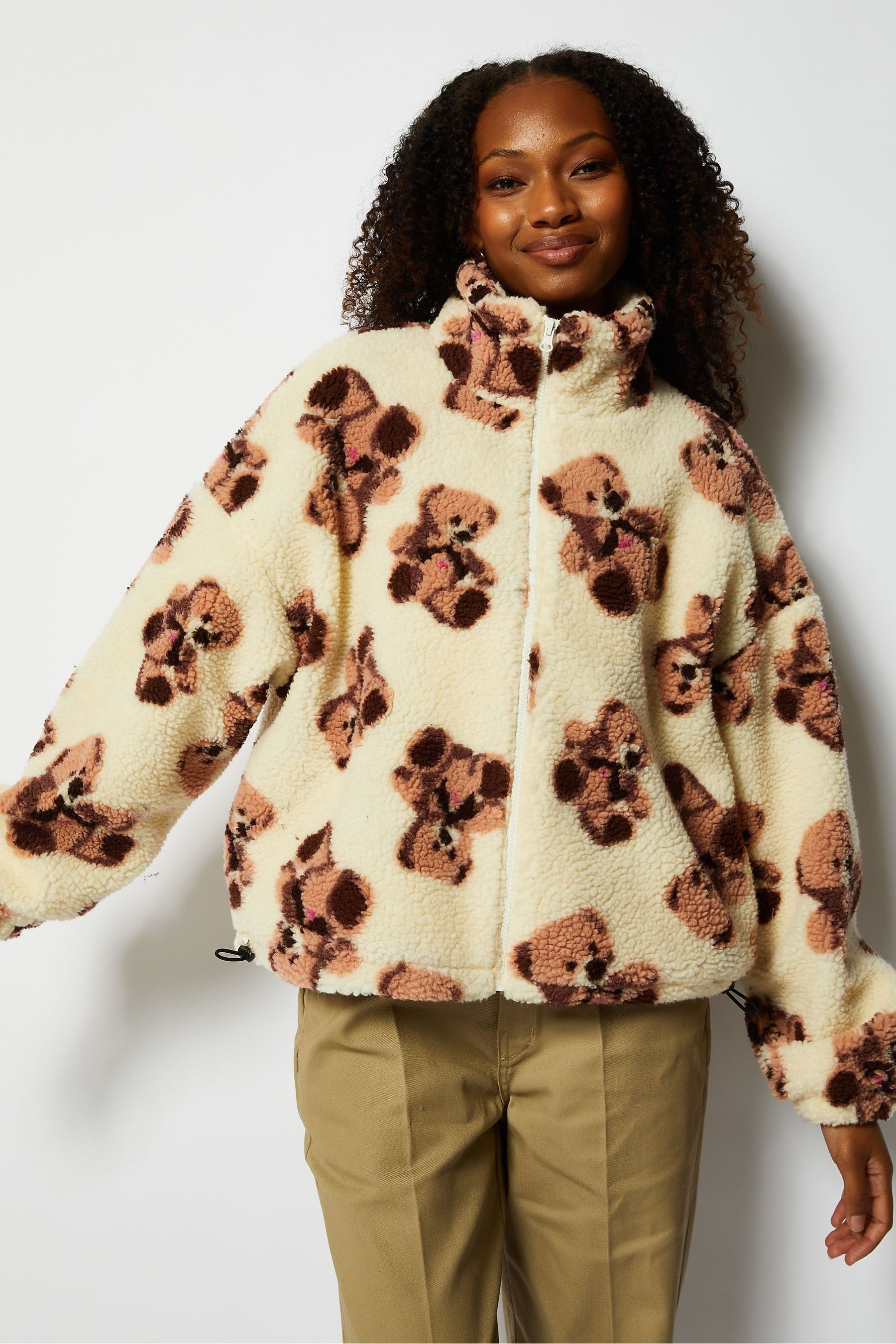 Teddy bear fleece jacket online