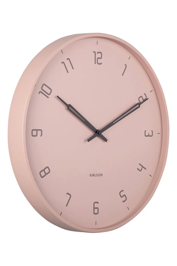 Karlsson Pink Stark Wall Clock