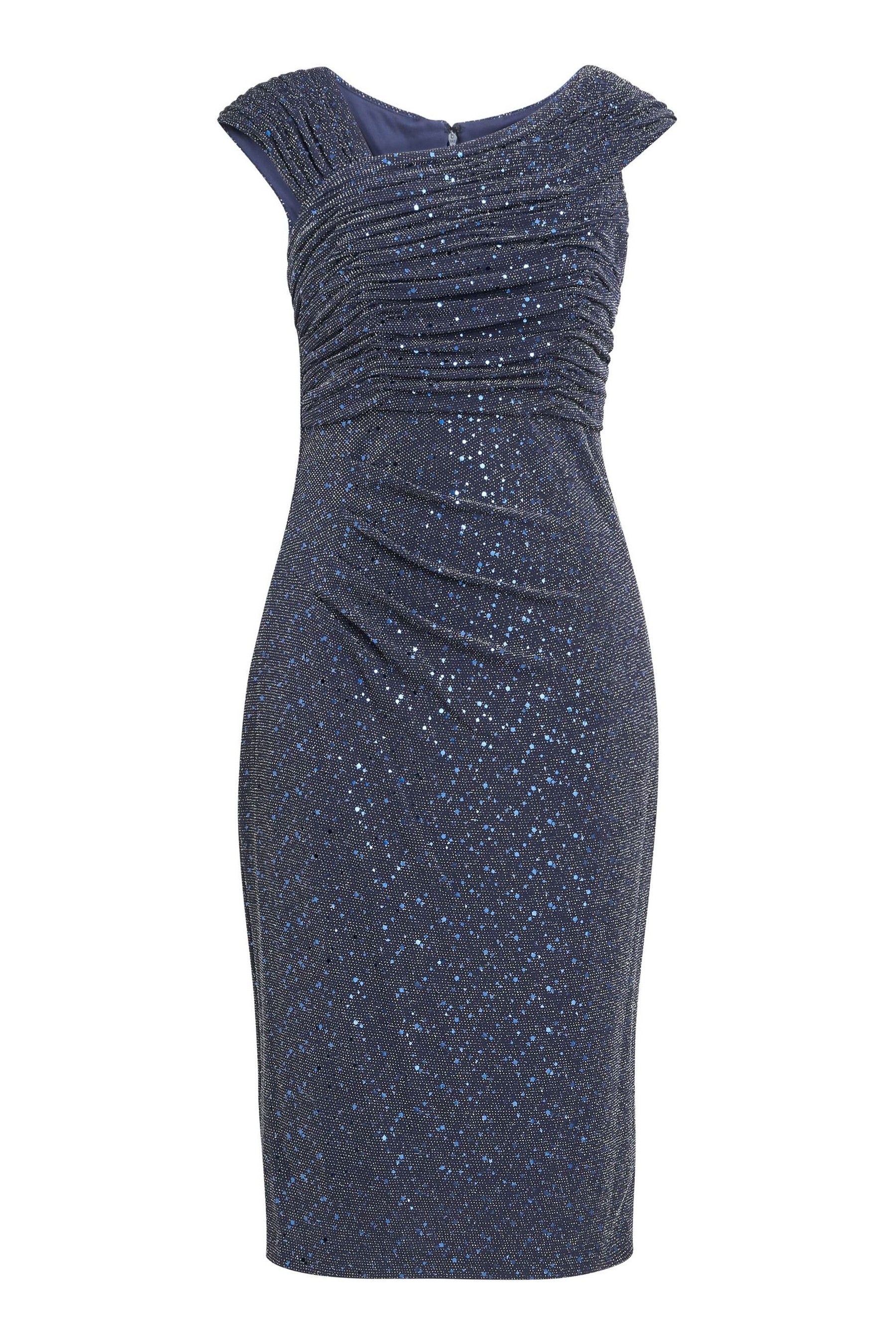 Row a metallic sheath sale dress