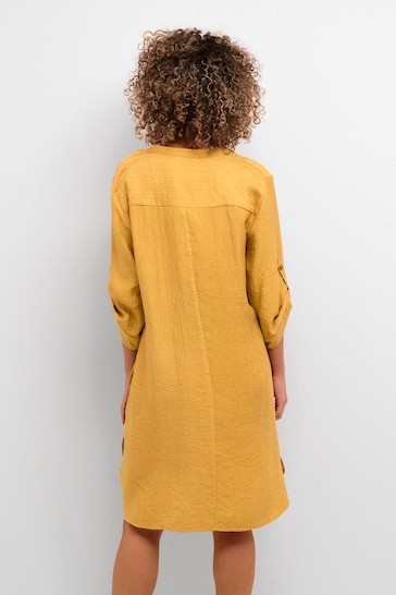 Cream Yellow Wilma Above Knee Length Dress