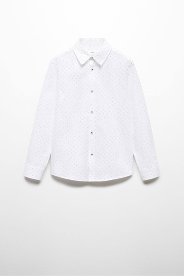 Mango Regular-Fit Printed Cotton Shirt