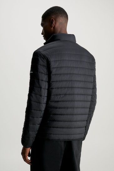 Calvin Klein Crinkle Quilt Black Jacket