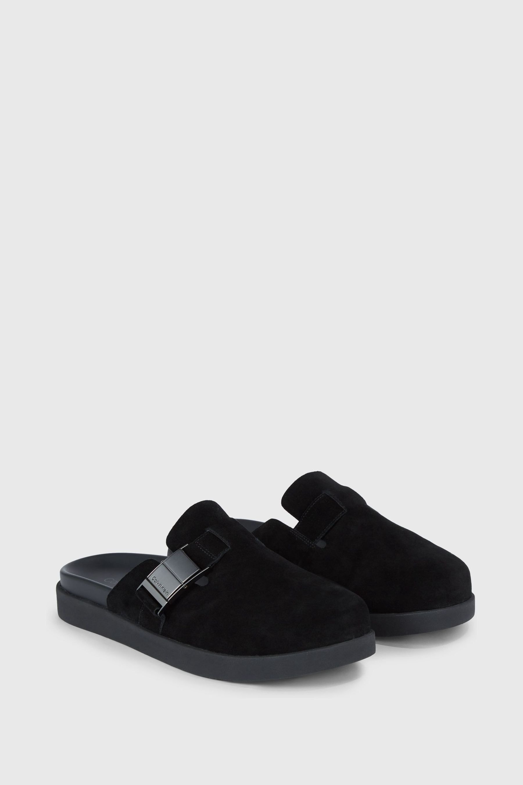 Calvin klein black mules hot sale