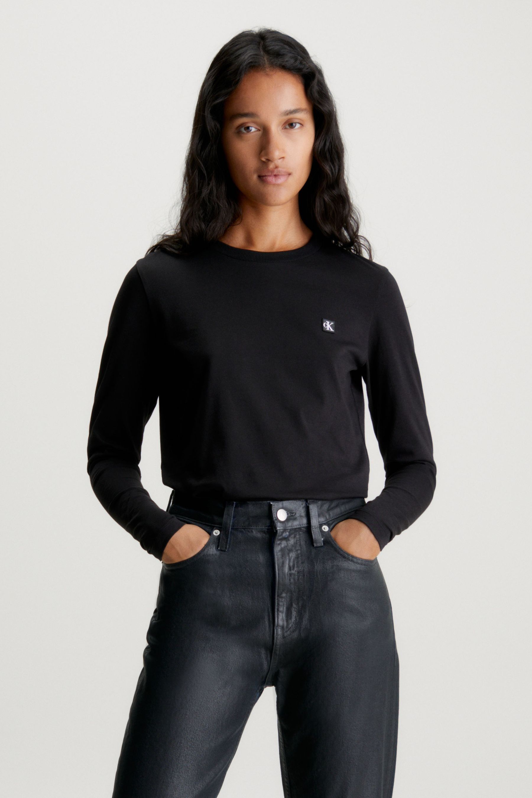 Black calvin klein online jeans t shirt