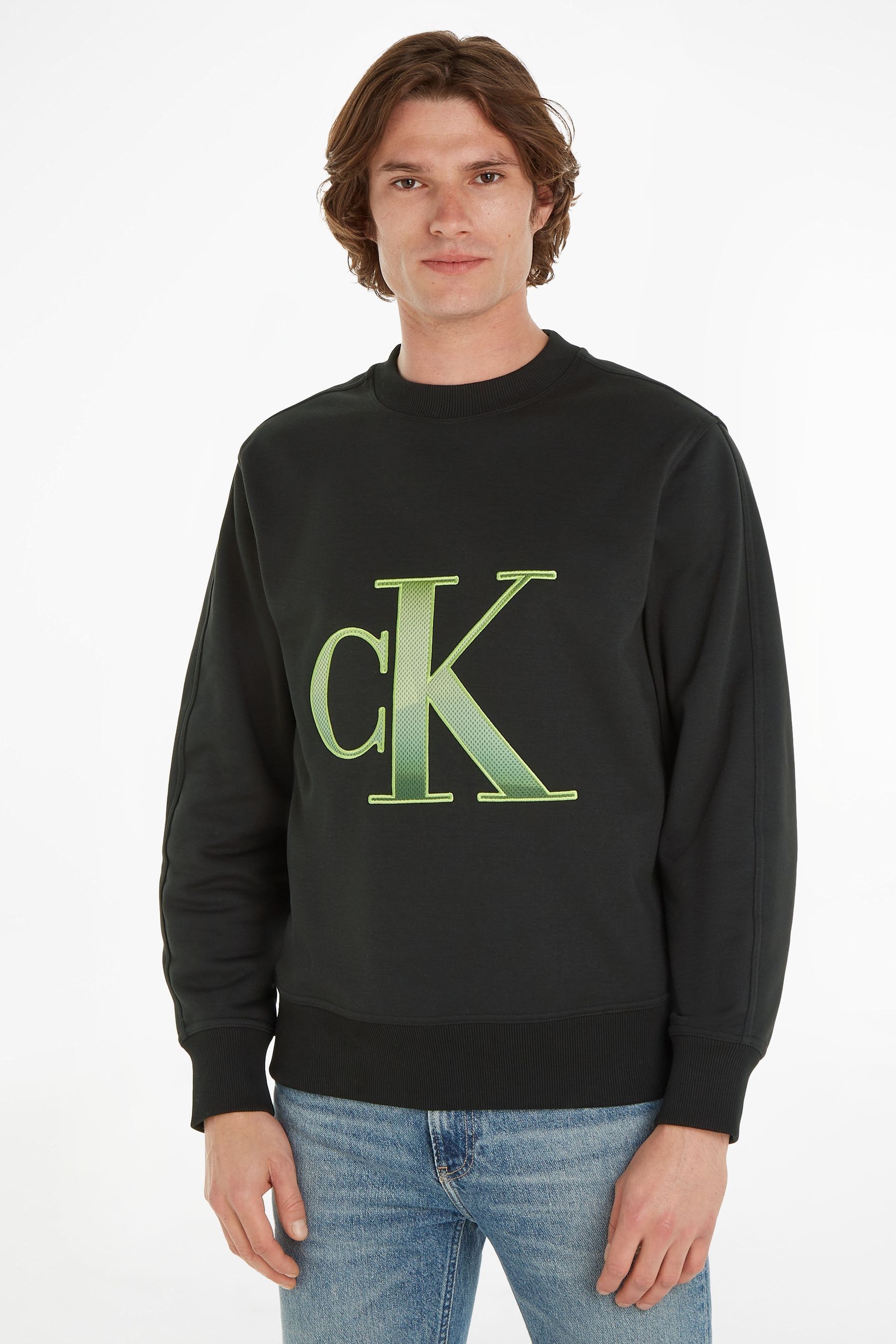 Buy Calvin Klein Jeans Black Sweatshirt from the Next UK online shop