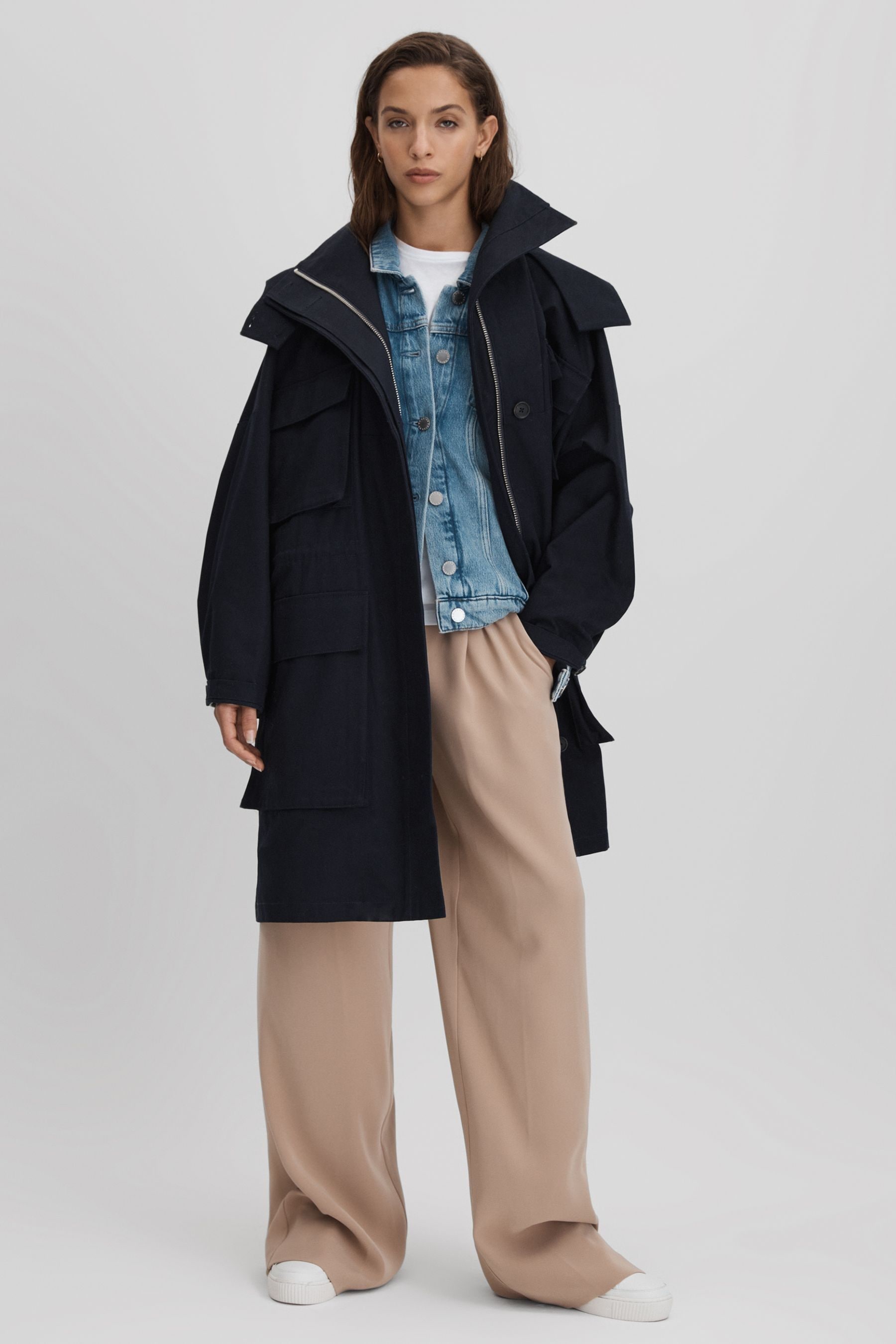 Reiss parka coat store