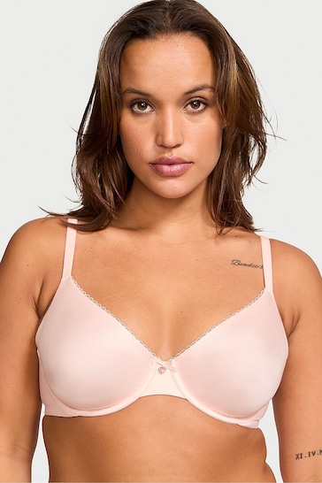 Victoria's Secret Purest Pink Smooth Unlined Demi Invisible Lift Bra