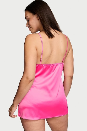 Victoria's Secret Hollywood Pink Satin Slip Dress