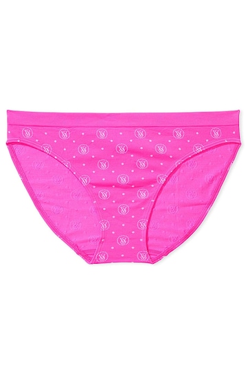 Victoria's Secret Neon Princess Pink Dot Seamless Bikini Knickers