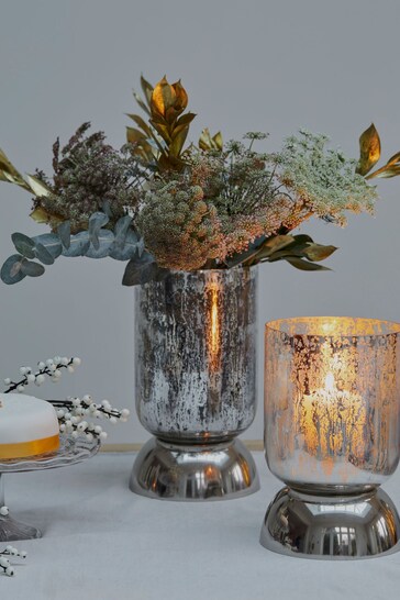 Ivyline Silver Christmas Regency Tiered Vase
