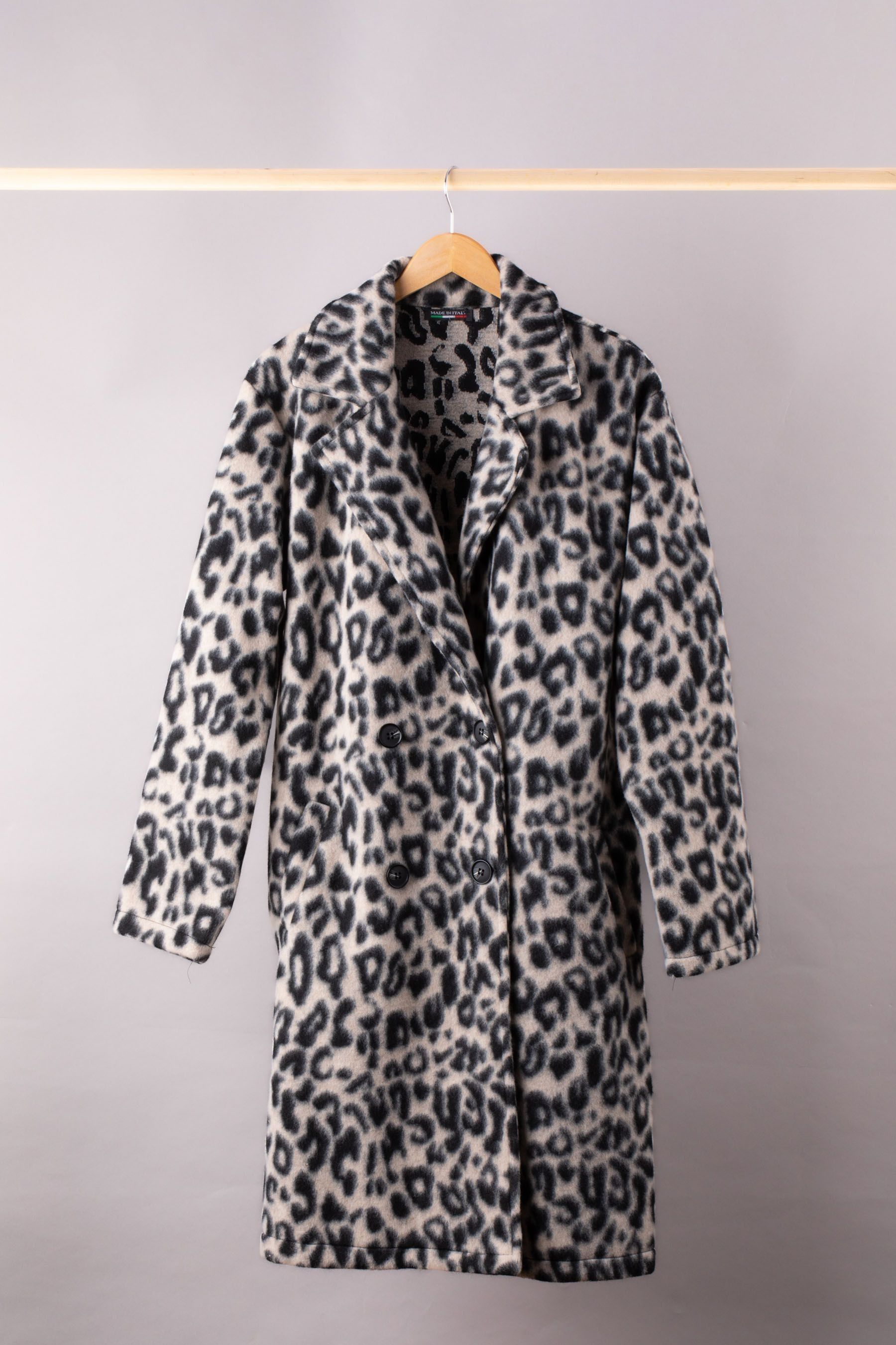 Leopard print hot sale coat next