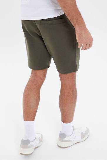 Threadbare Khaki Basic Fleece Shorts
