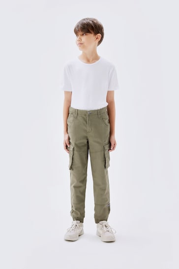 Name It Green Boys Cargo Trousers