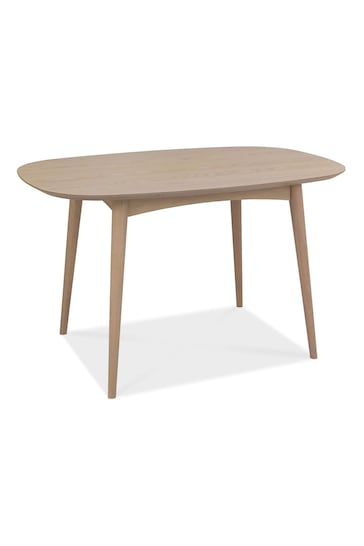 Bentley Designs Scandi Oak Natural Dansk 4 Seater Dining Table and Chairs Set