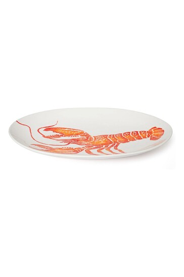 BlissHome Orange Creatures Oval XL Platter Lobster