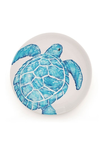BlissHome Blue Creatures XL Serving Bowl Turtle