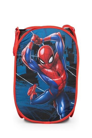 Jay Franco Marvel Spiderman Web Swinger 80L Pop-Up Laundry Hamper for Clothes or Toys