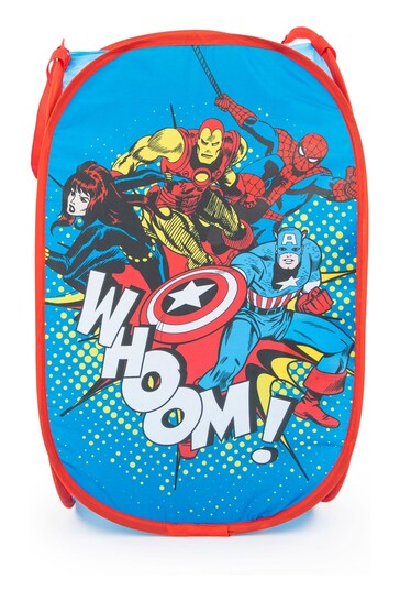 Jay Franco Blue Marvel Comics Avengers Whoom 80L Pop-Up Laundry Hamper for Clothes or Toys