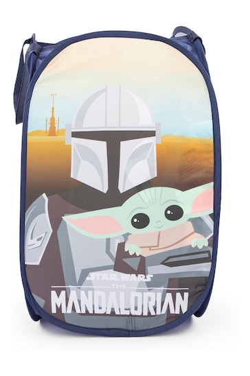 Jay Franco Star Wars The Mandalorian He's With Me 80L Pop-Up Laundry Hamper for Clothes or Toys