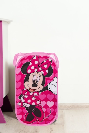 Jay Franco Pink Minnie Mouse Laundry Hamper for Clothes or Toys