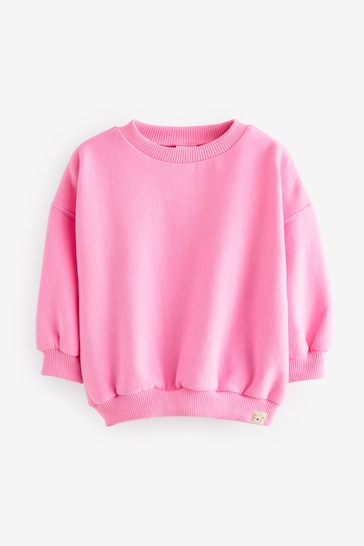 Fluro Pink Sweatshirt (3mths-7yrs)