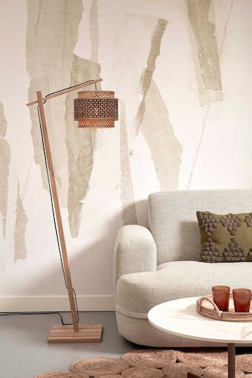 Good & Mojo Natural Bhutan Bamboo Floor Lamp