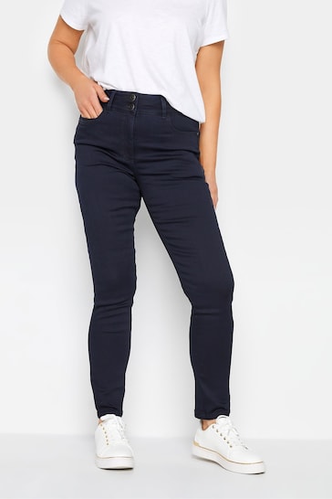 M&Co Blue Lift and Shape Slim Plain Jeans