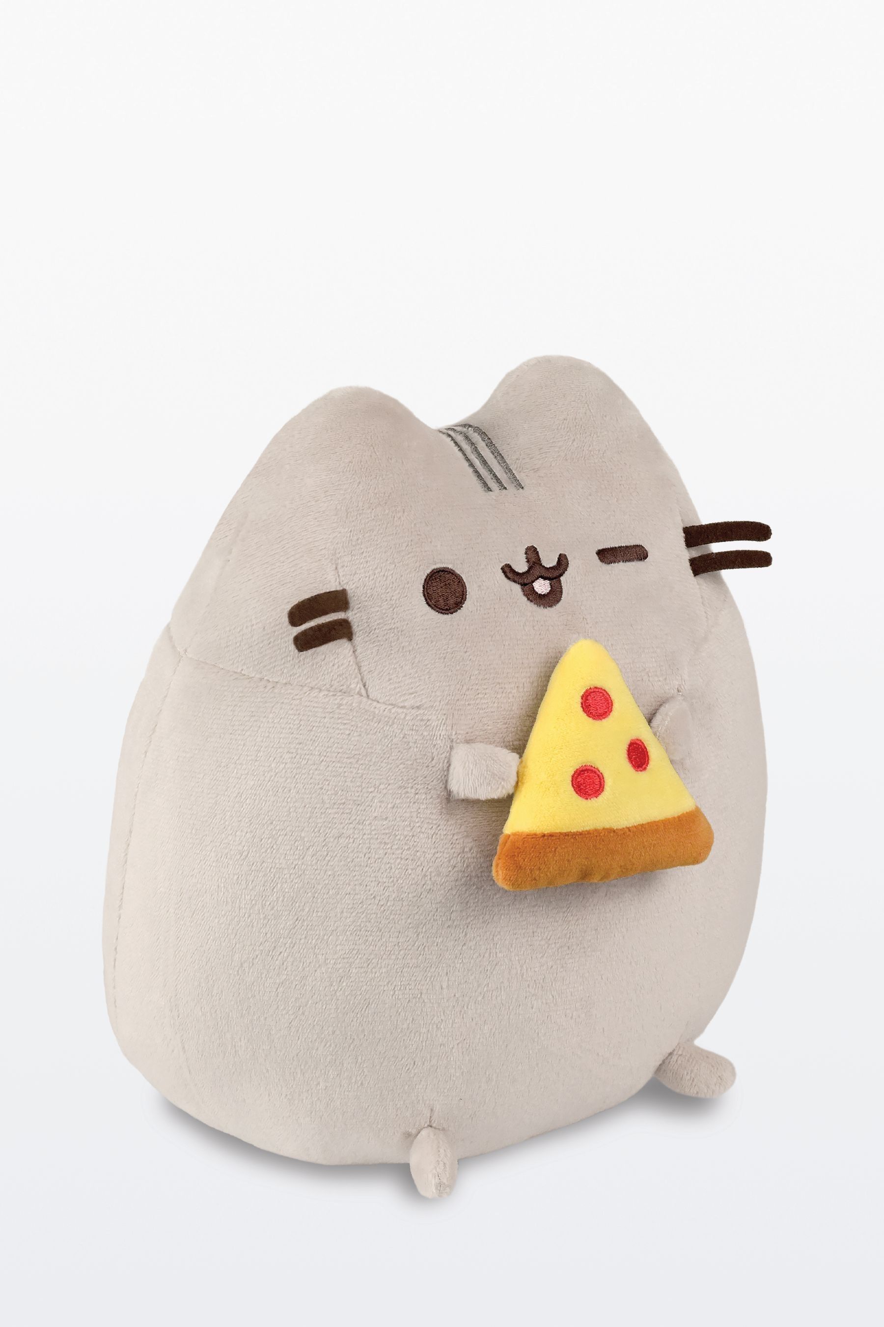Aurora World Grey Offical Licensed Pusheen Pizza Plush Toy