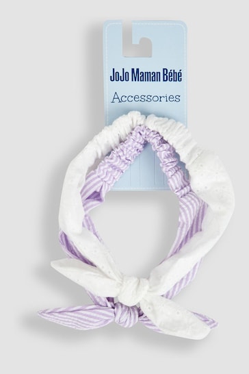 JoJo Maman Bébé Lilac 2-Pack Headbands