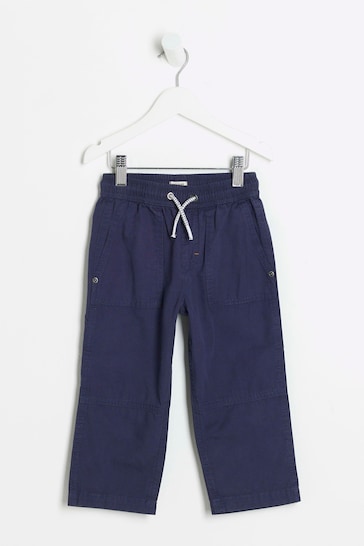 River Island Blue Mini Boys Carpenter Trousers