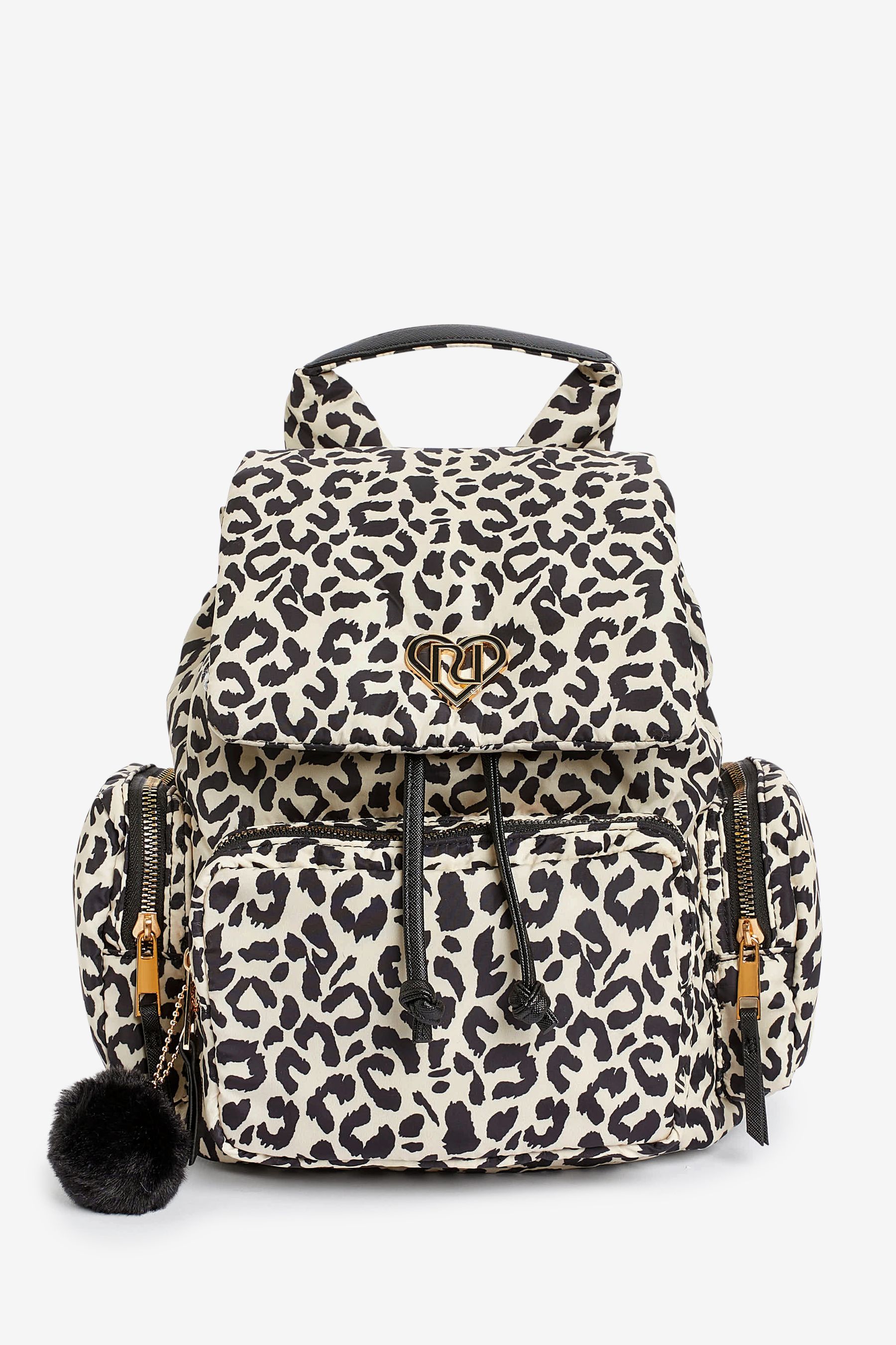 Leopard print backpack river island outlet