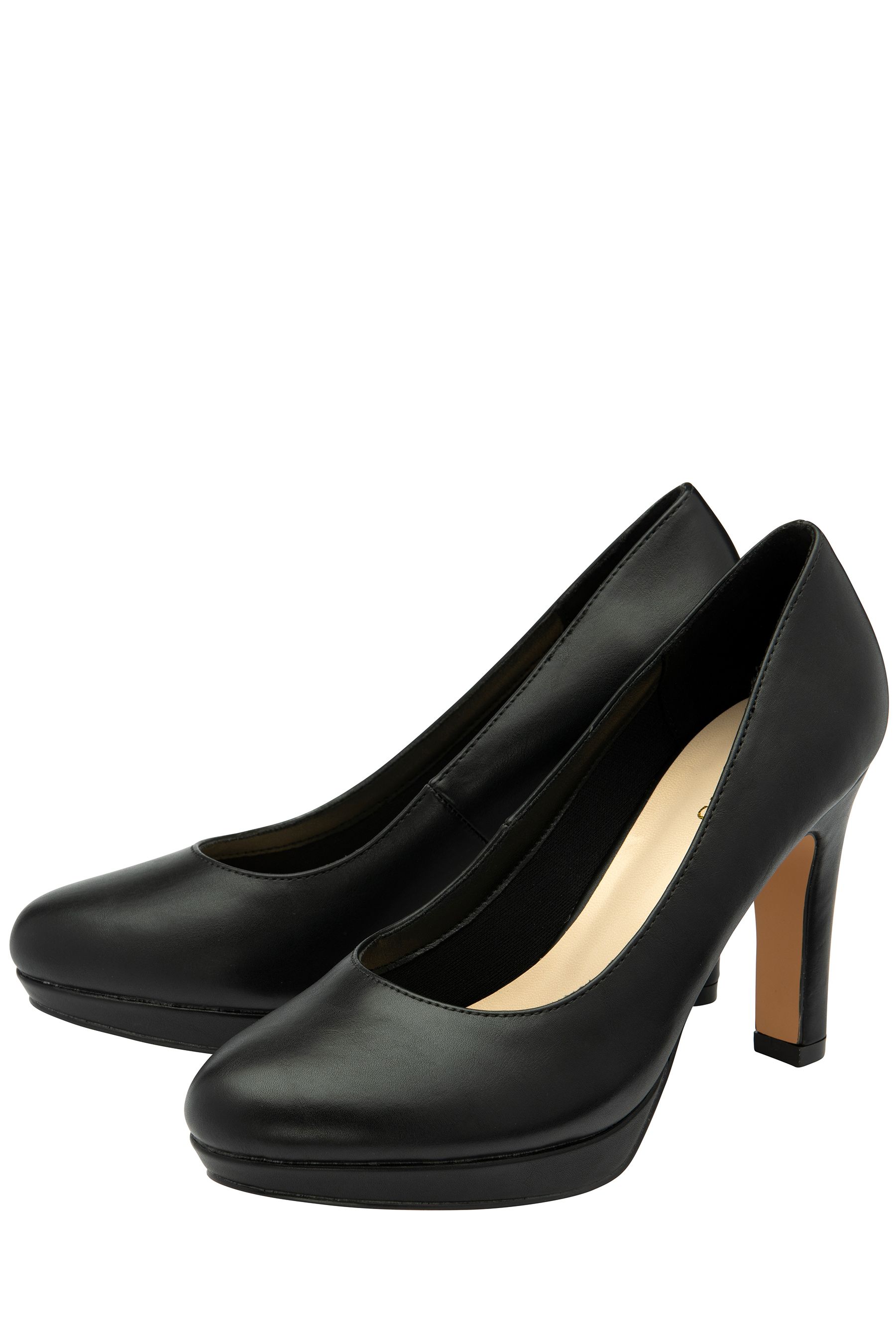 Black platform court shoes uk on sale