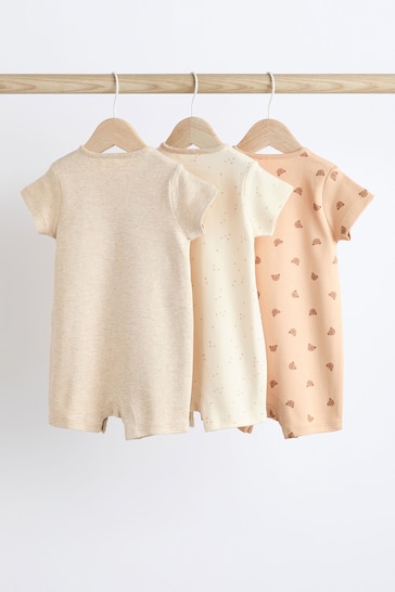 Neutral Bear Baby Rompers 3 Pack (0mths-3yrs)
