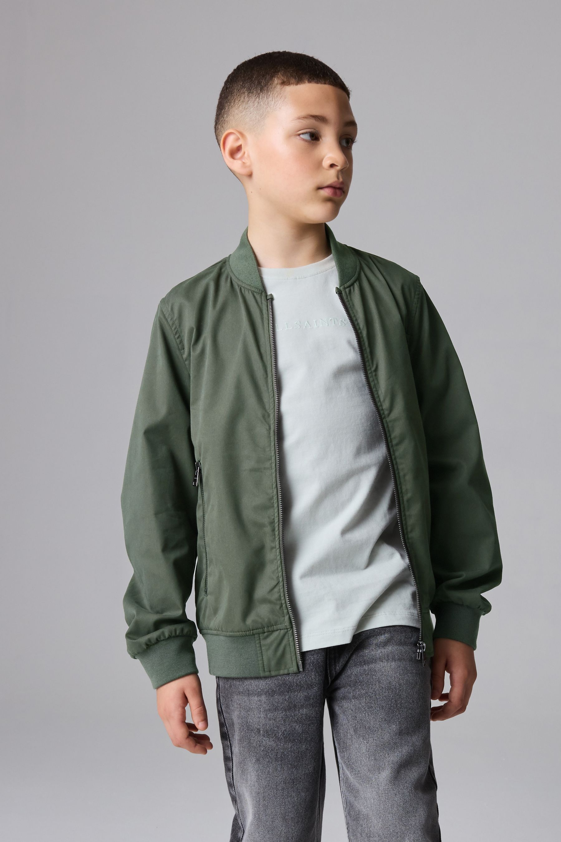 Boys khaki bomber jacket new arrivals