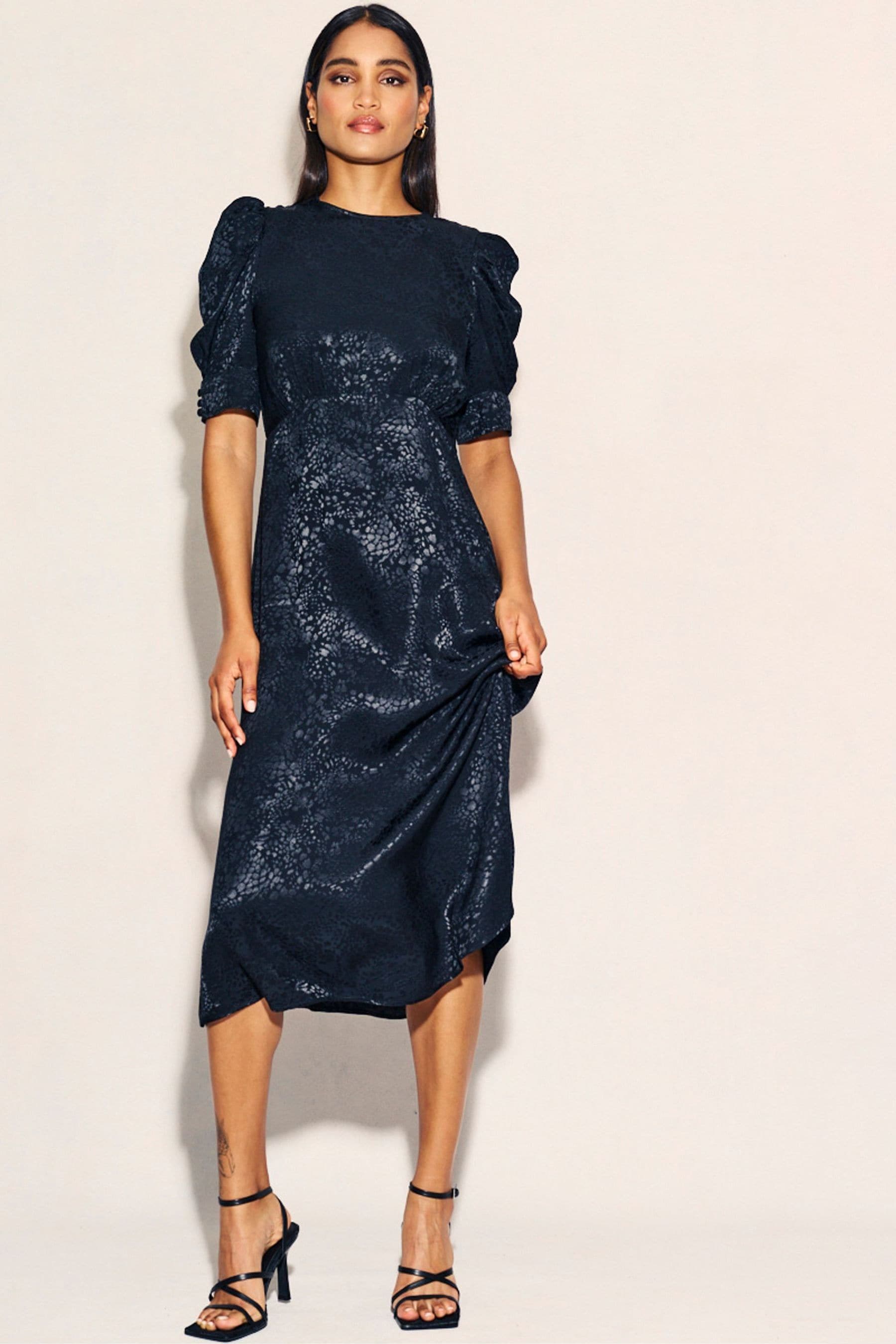 Moira jacquard wrap dress hotsell
