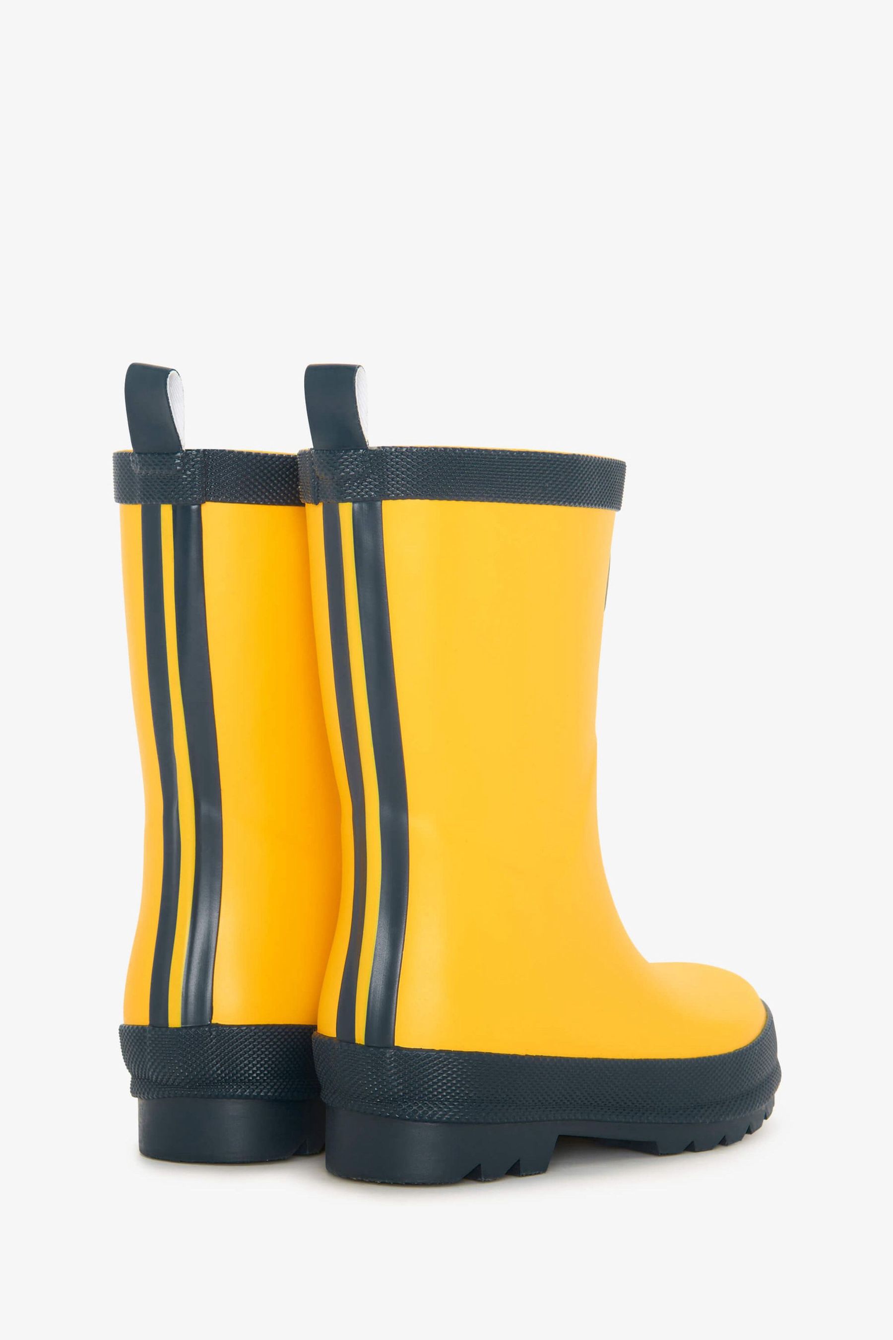 Hatley Yellow Matte Waterproof Rain Boots Matching Socks