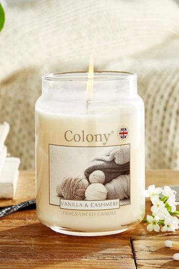 Wax Lyrical Colony Large Jar Vanilla and Cashmere Candle