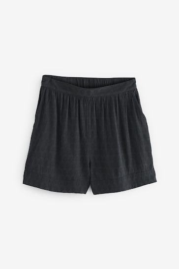 Black/White Pull-on Shorts 2 Pack