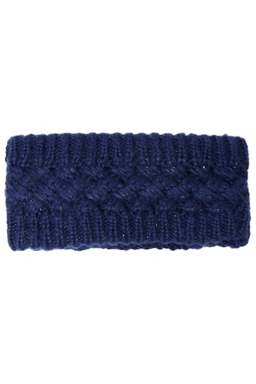Buy Oliver Bonas Blue Sparkle Knitted Headband from the Next UK online shop