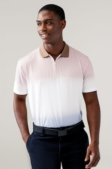 Multi Print Golf Polo Shirt