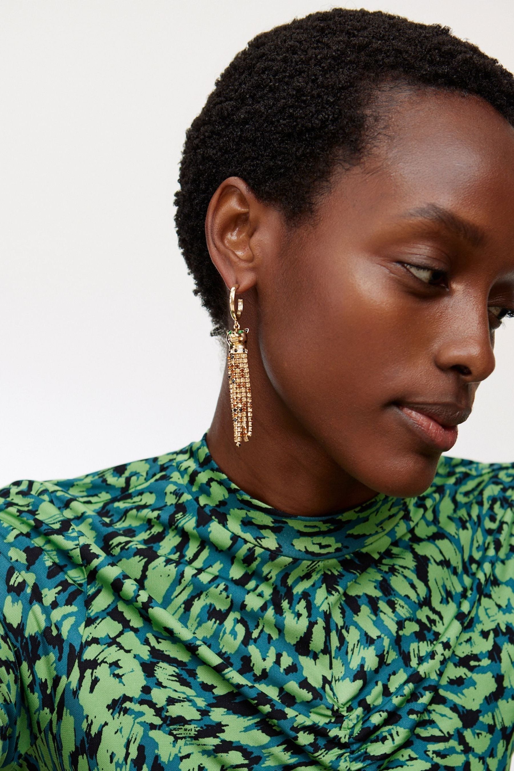 Cheetah hotsell hoop earrings