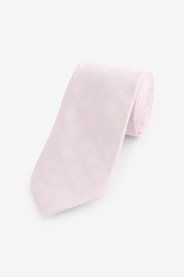 Pink Diamond Jacquard Tie