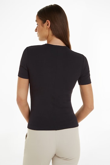 Calvin Klein Black Modal Rib T-Shirt