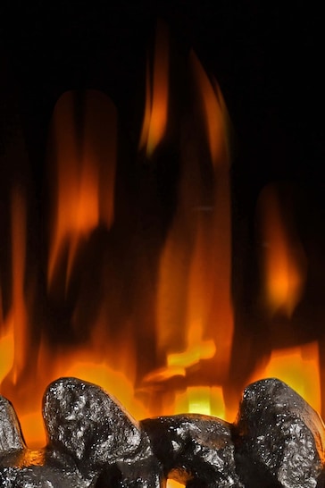 Be Modern Dark Grey Broadwell Timber Electric Fireplace