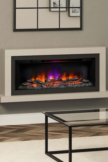 Be Modern White Elyce Grande Wall Mounted Electric Fire