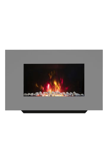 Be Modern Grey Azonto Wall Mounted Electric Fire