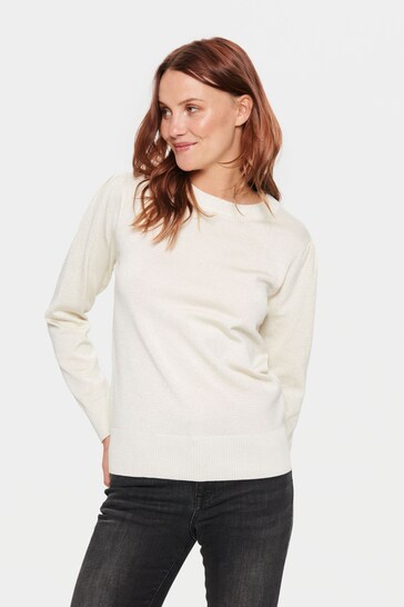 Saint Tropez Kila Long Sleeve Shimmer Pullover Jumper