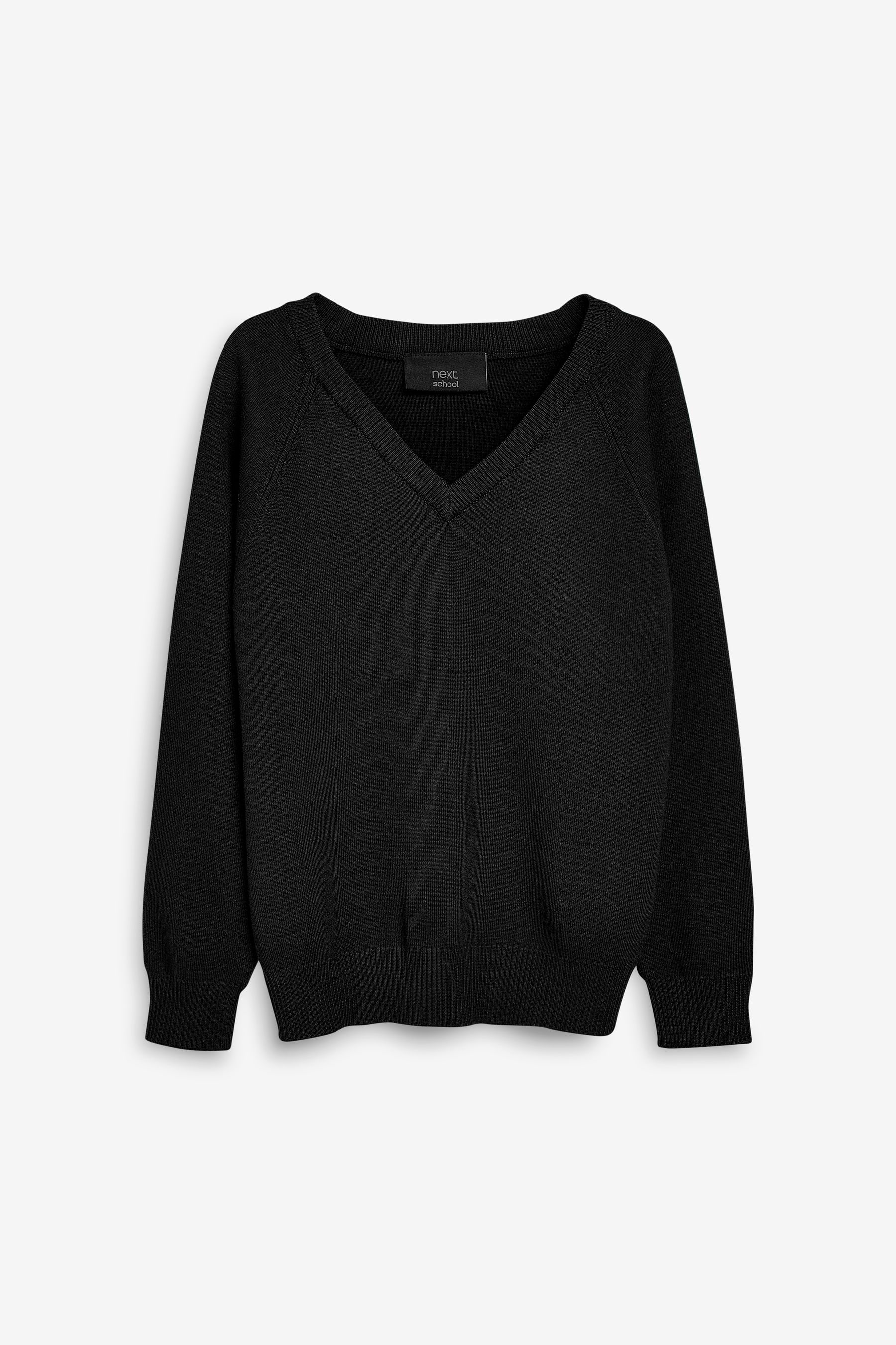 Black cropped school jumper hotsell